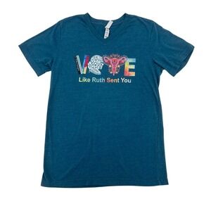 Bella Canvas Vote Like Ruth Sent You Graphic V-Neck Tee Medium‎